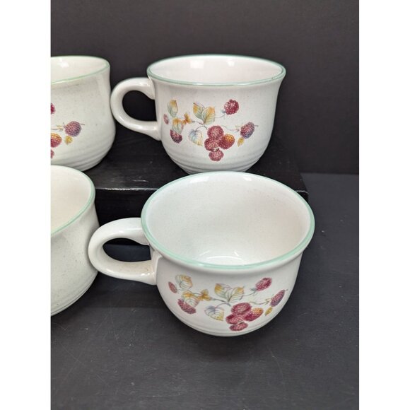 International Tableworks Sweet Bounty 043 Stoneware Coffee/Tea Cup Set of 4 - Picture 5 of 8
